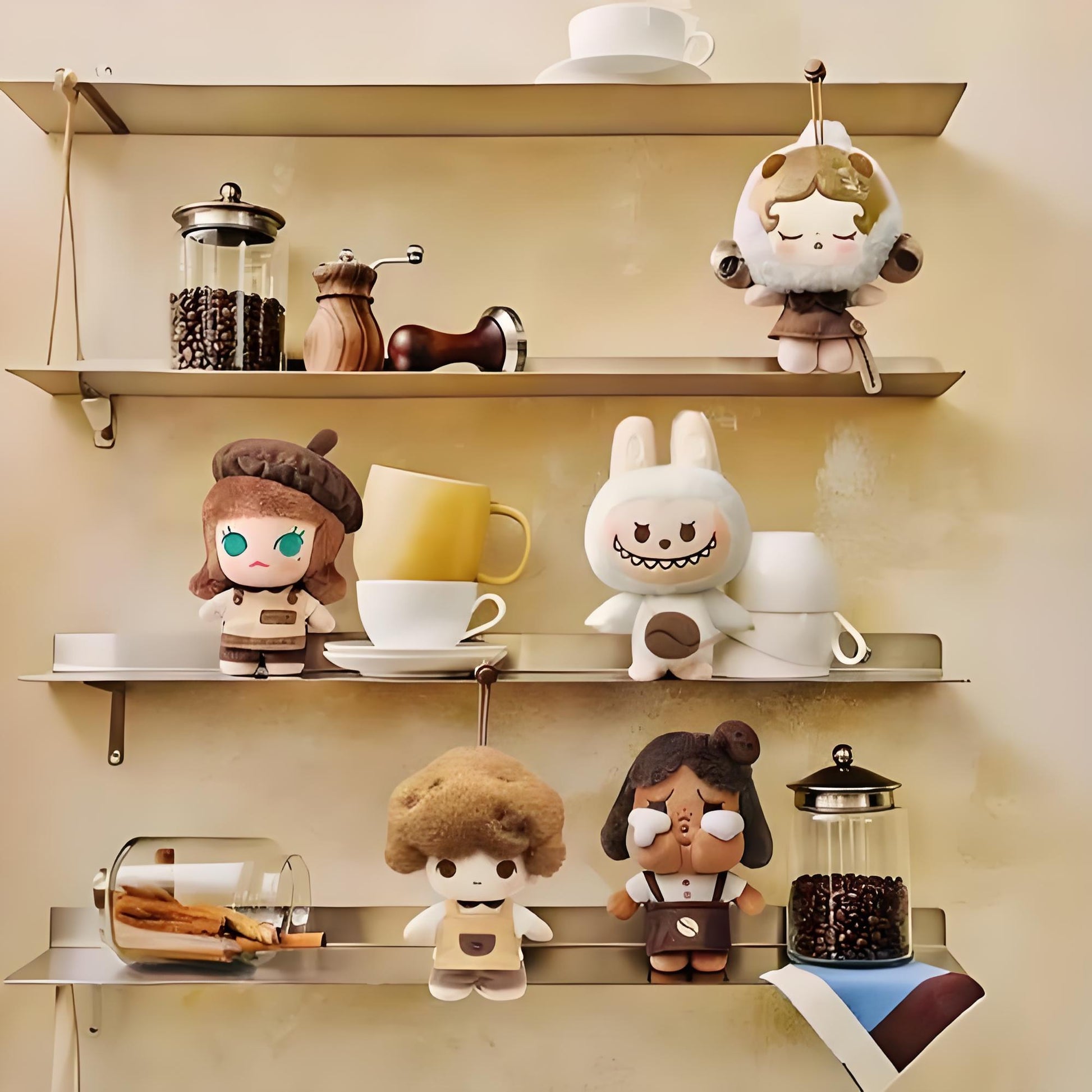 POP BEAN Coffee Factory Series Plush Pendant